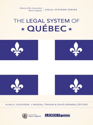 cover image of The Legal System of Québec